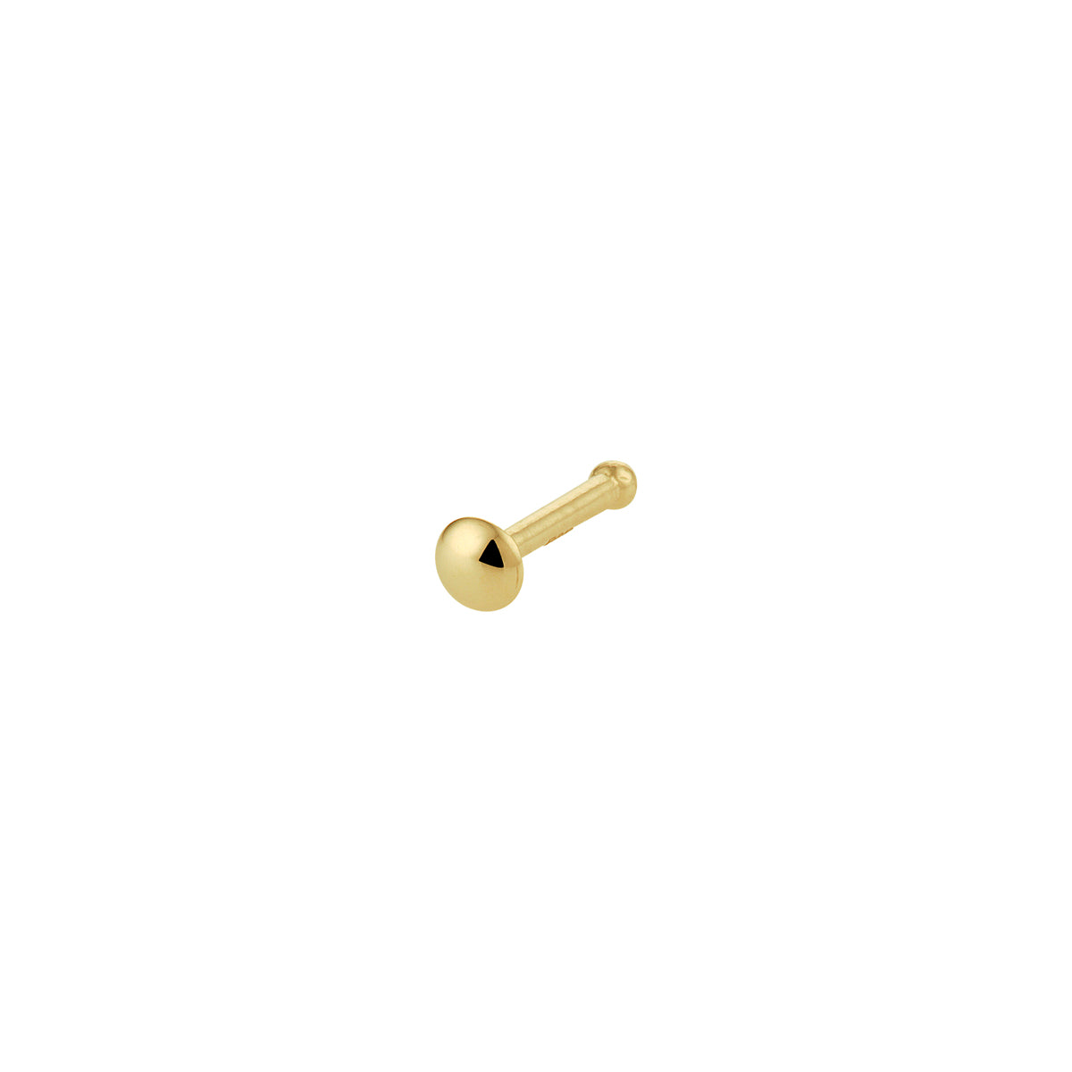 14K kogel neusknopje half-bol