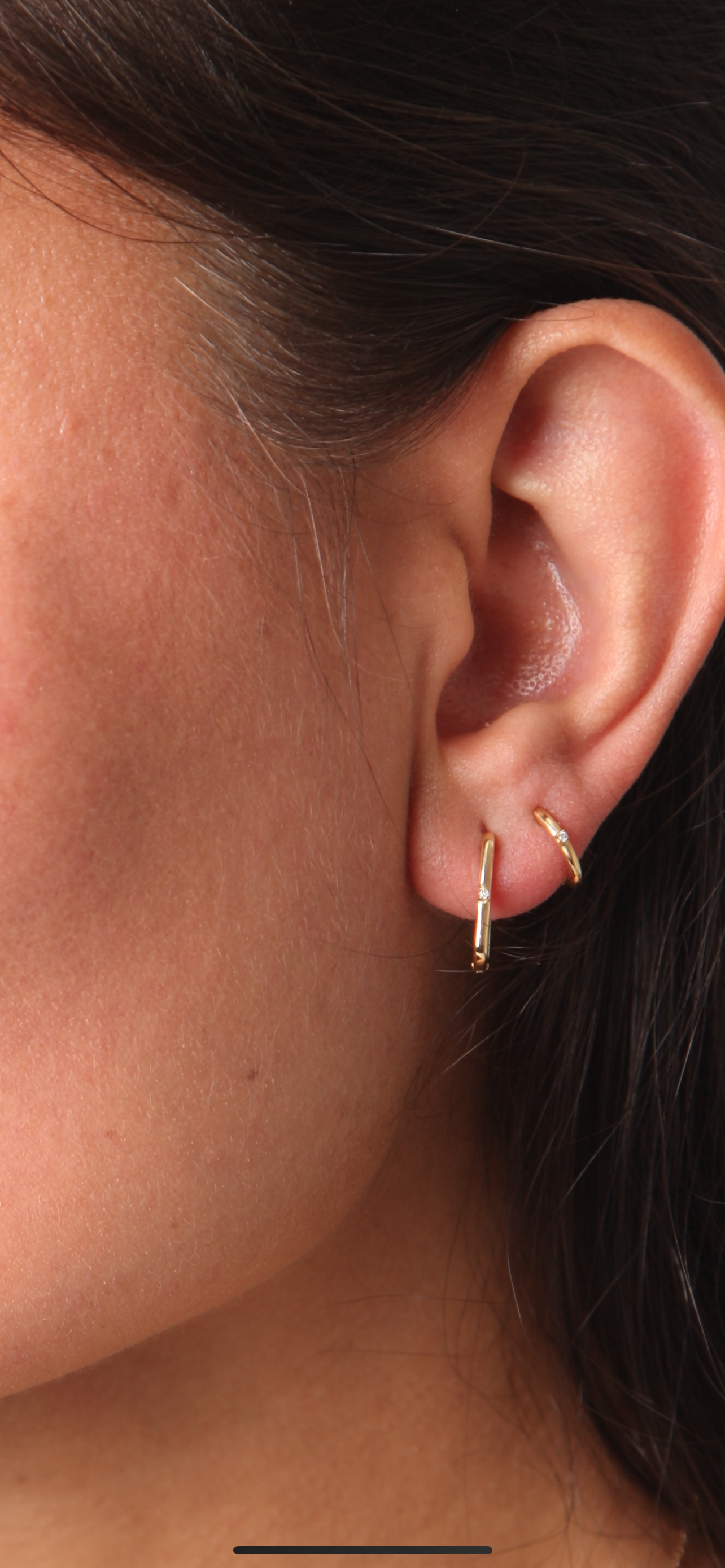 Diamanten oorringen 0,01 Cts HSI2