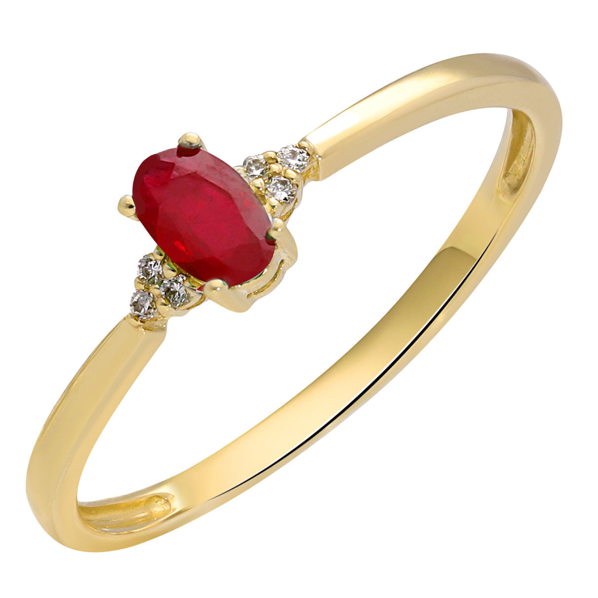 14K Kleursteenring Robijn