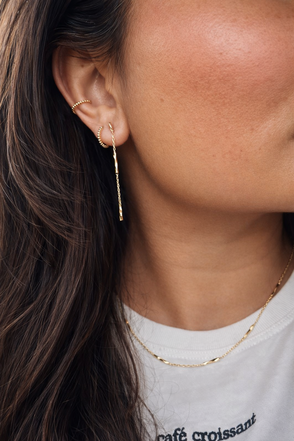 14K geel goud set