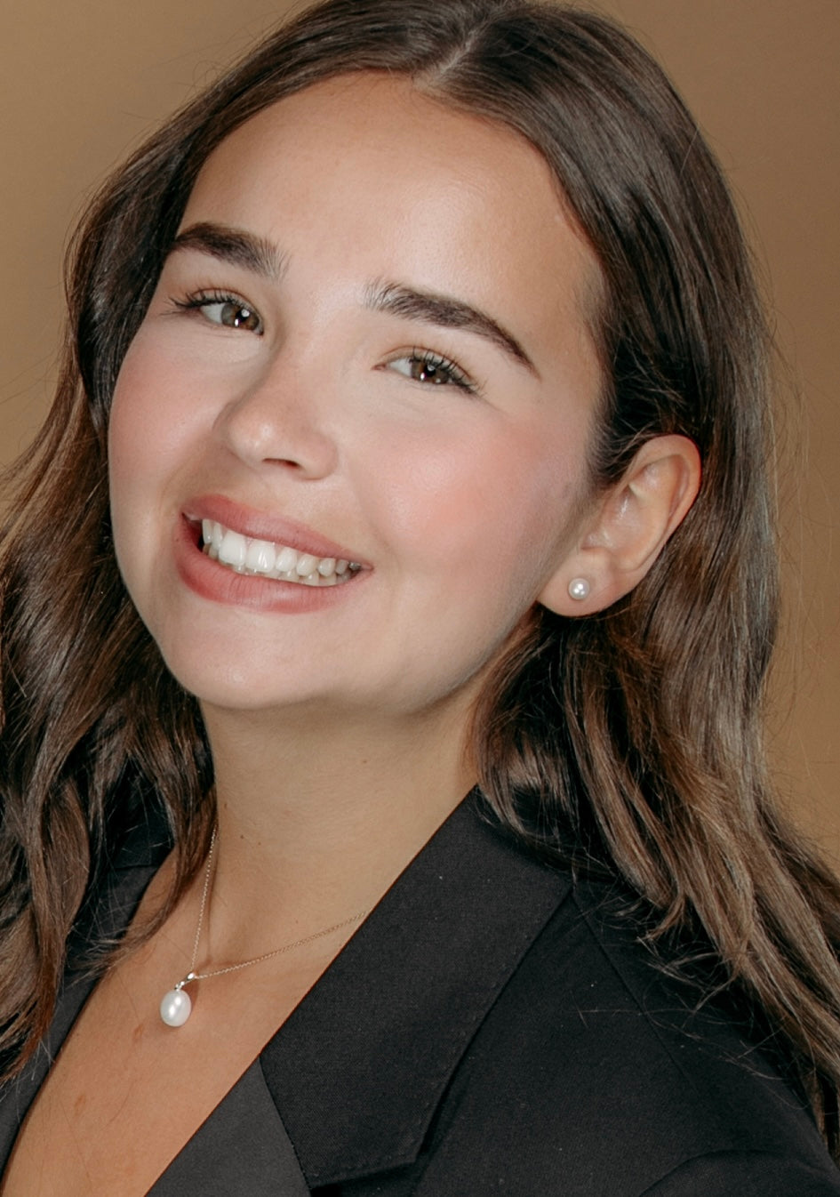 14K Geelgouden Oorstekers Rond 6 MM Zoetwaterparel