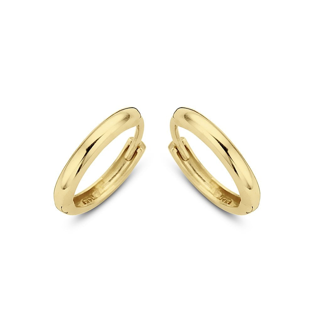 14K Geelgouden Oorringen 13 MM