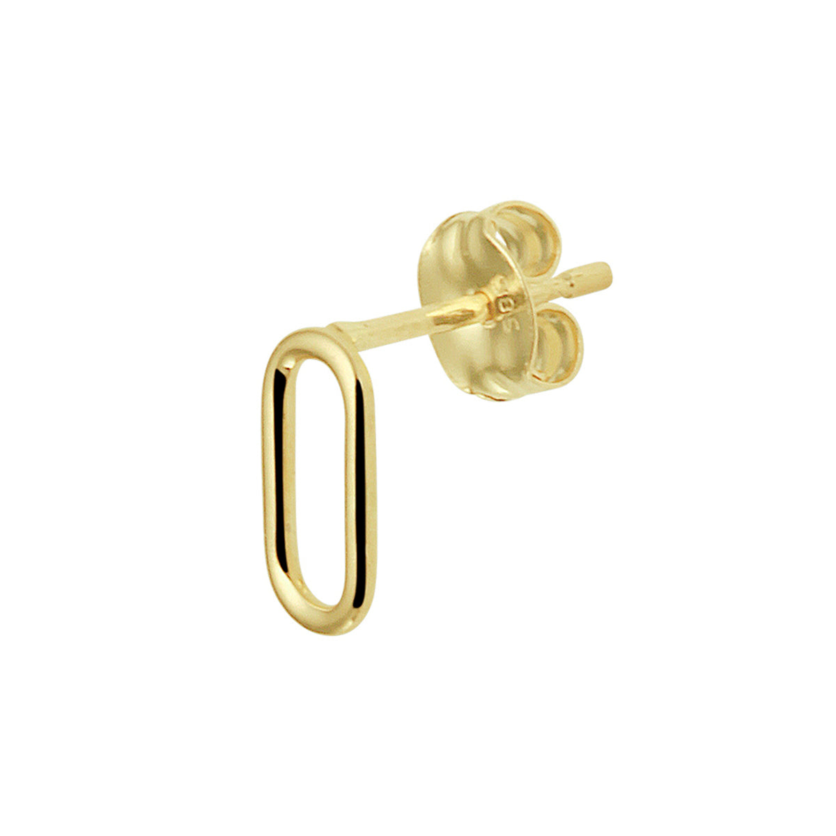 14K oorknoppen ovaal