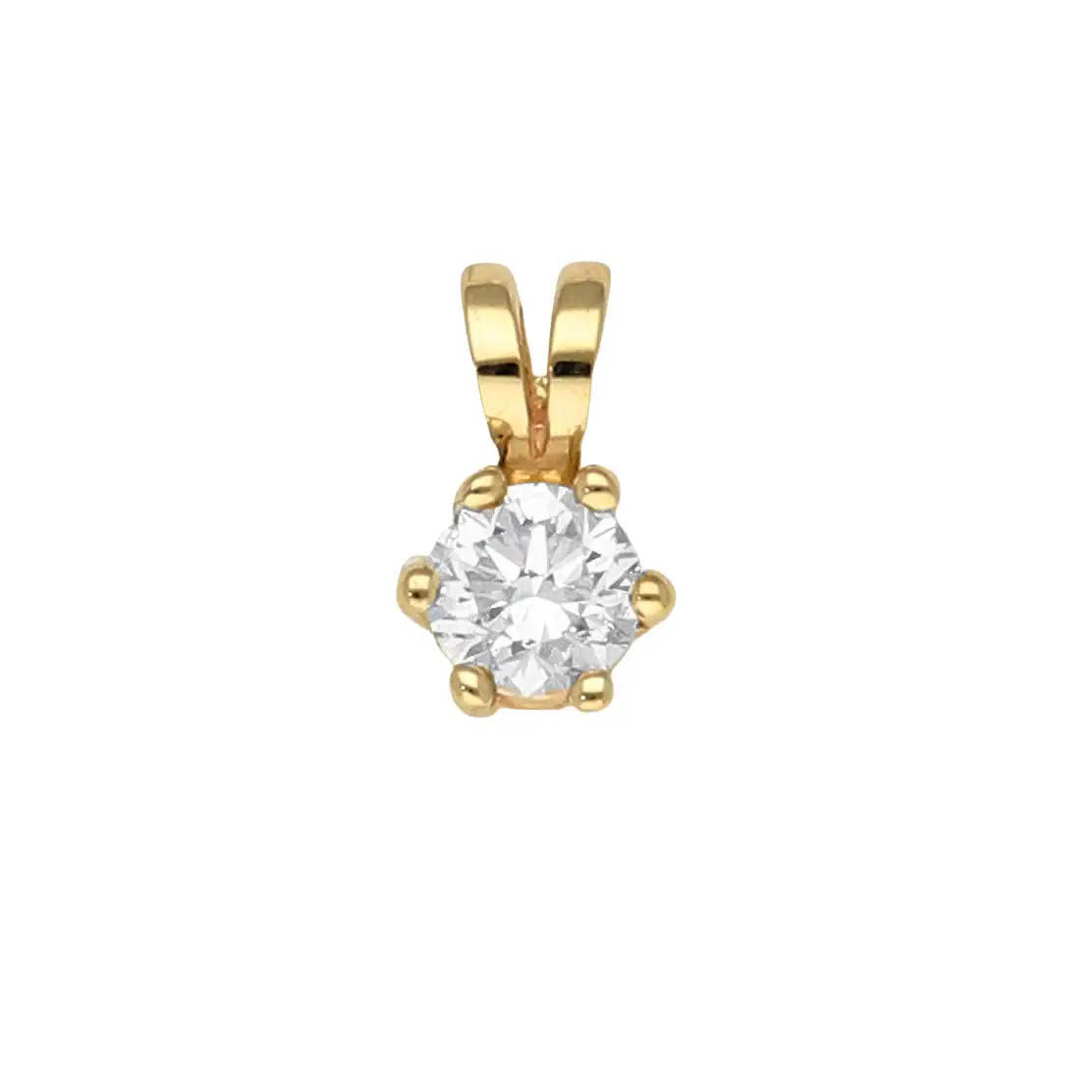 14K Diamond Pendant 0.23 CT
