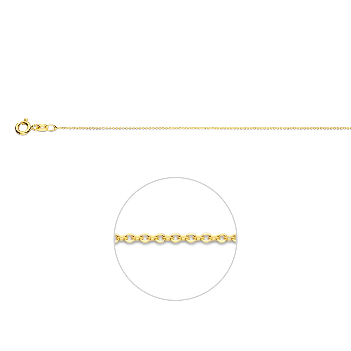 14K anker plat 0,8 mm