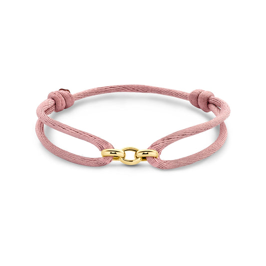 armband satijn zacht roze 13 - 26 cm