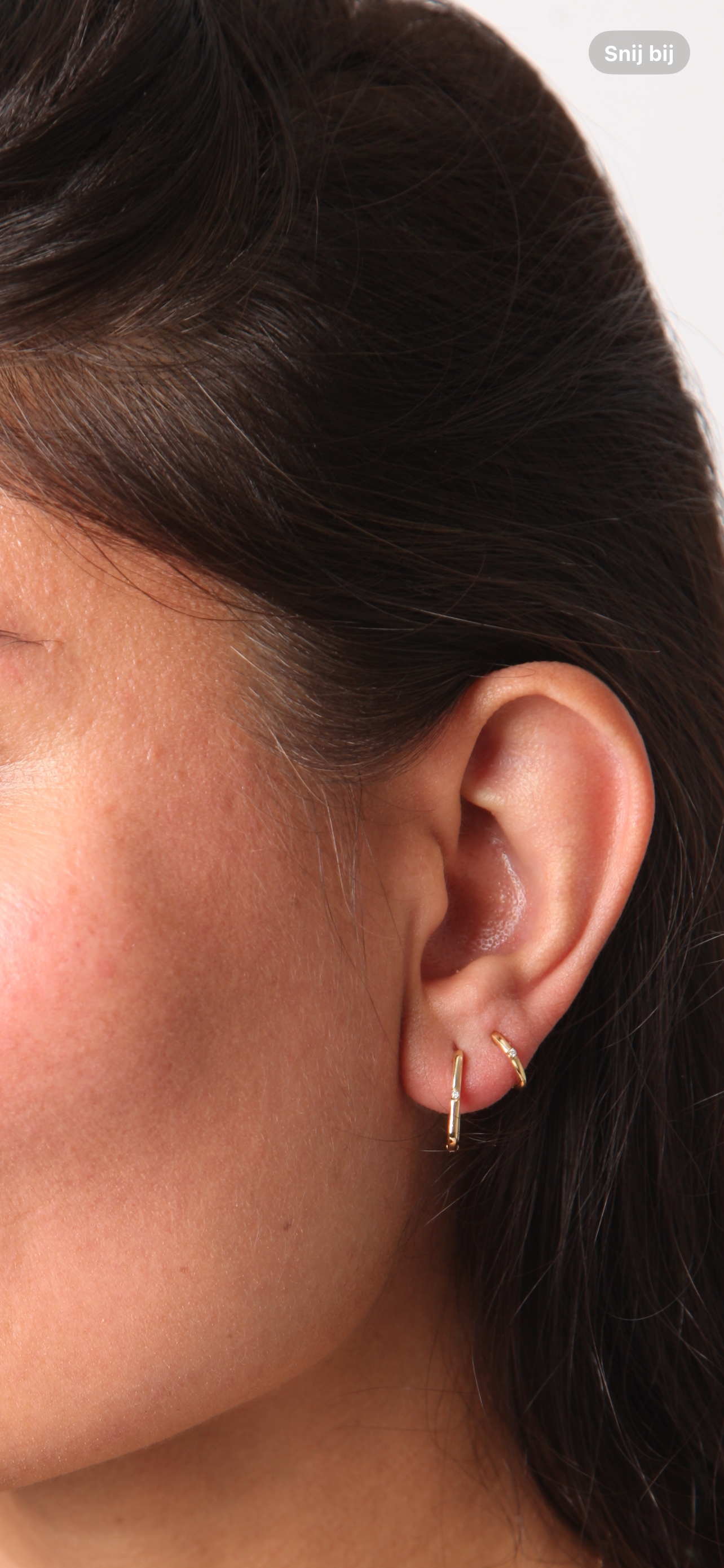 Diamanten oorringen 0,01 Cts HSI2