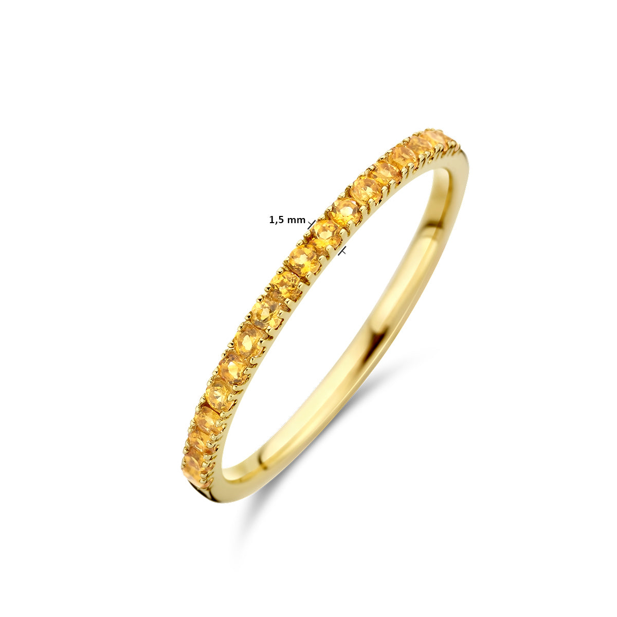 ring met geboortesteen citrien november