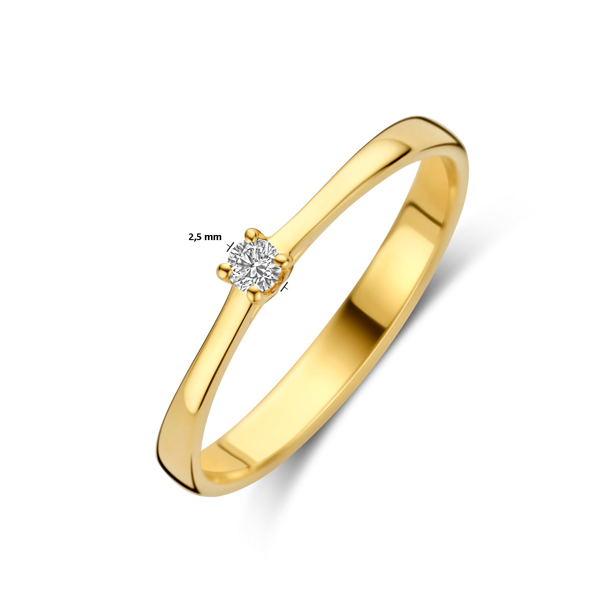 ring diamant 0.05ct h si