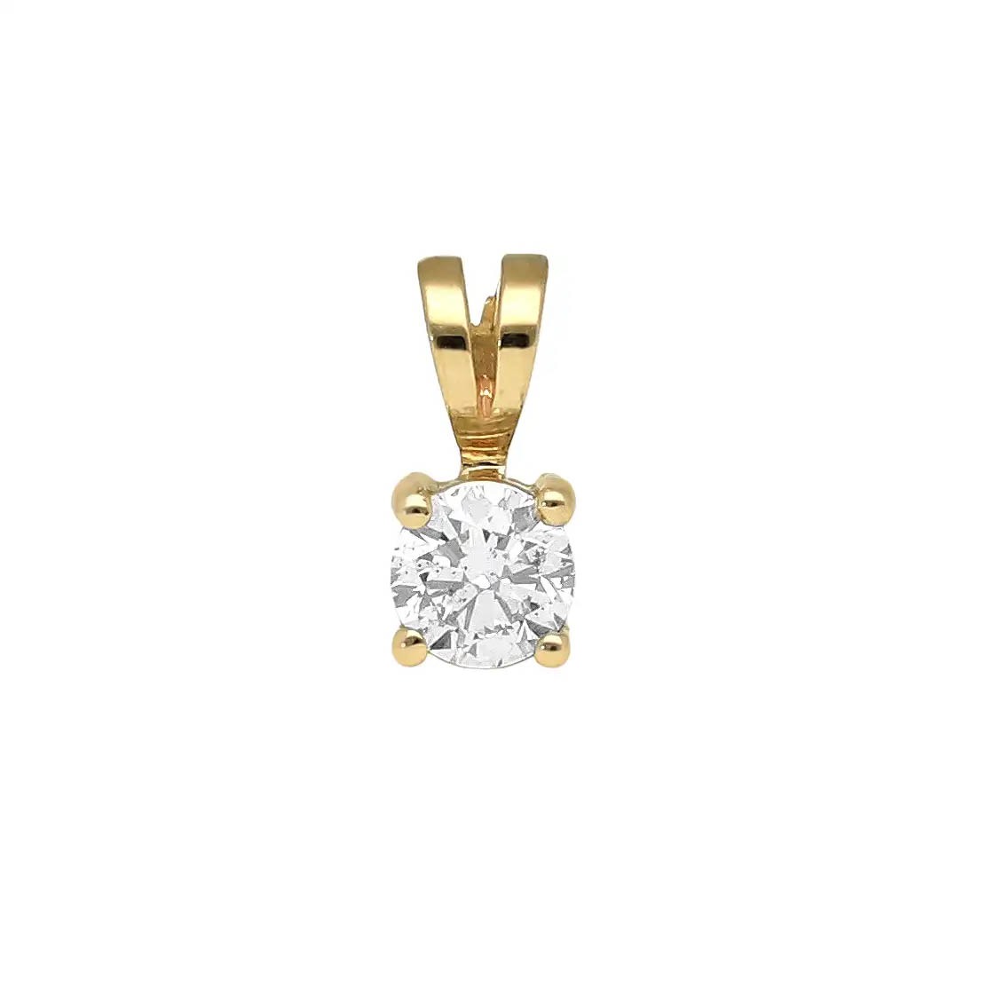 14K Diamond Pendant 0.23 CT