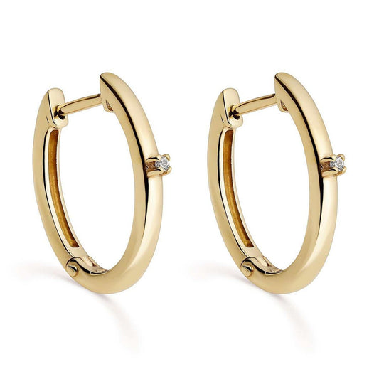 Diamanten oorringen 0,01 Cts HSI2