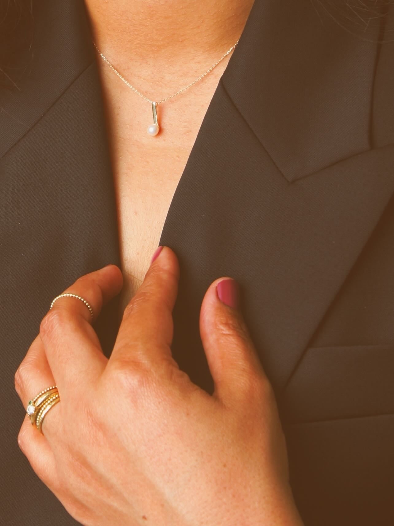 14K Gehamerde Gouden Ring